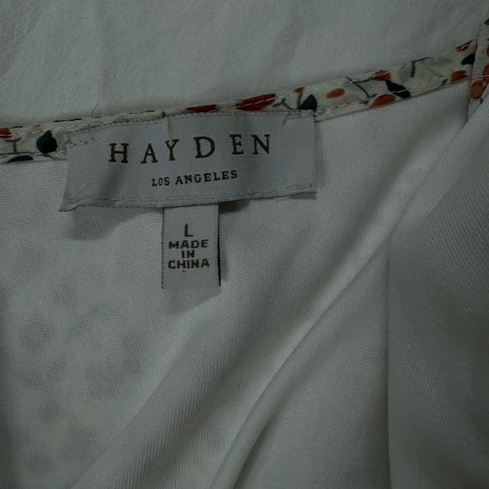 Sheer Dress Floral by Hayden Los Angeles | Large | Bridal | Wedding | Bohemian - Picture 6 of 10